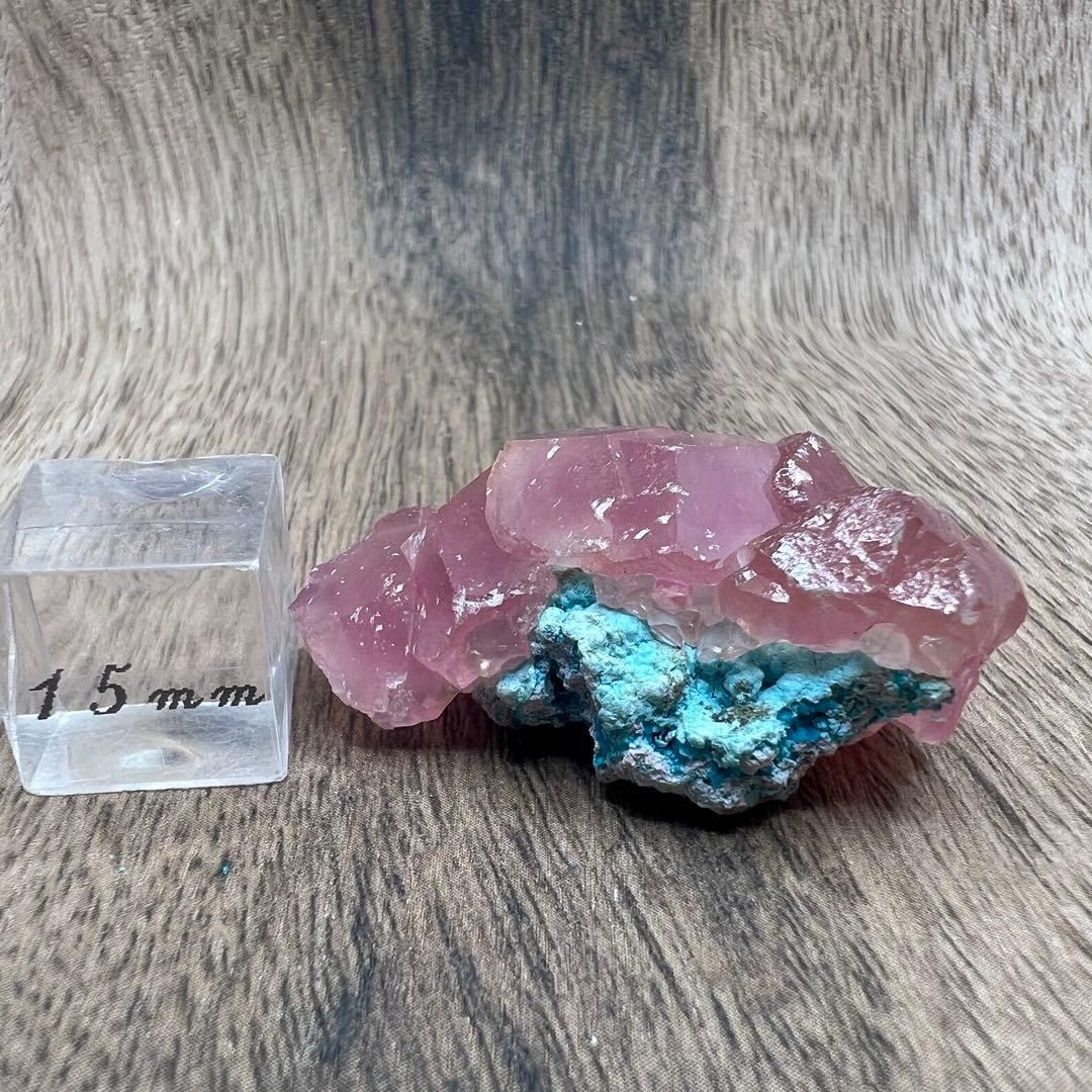 コバルトカルサイト クリソコラ 共生 鉱物 標本 原石