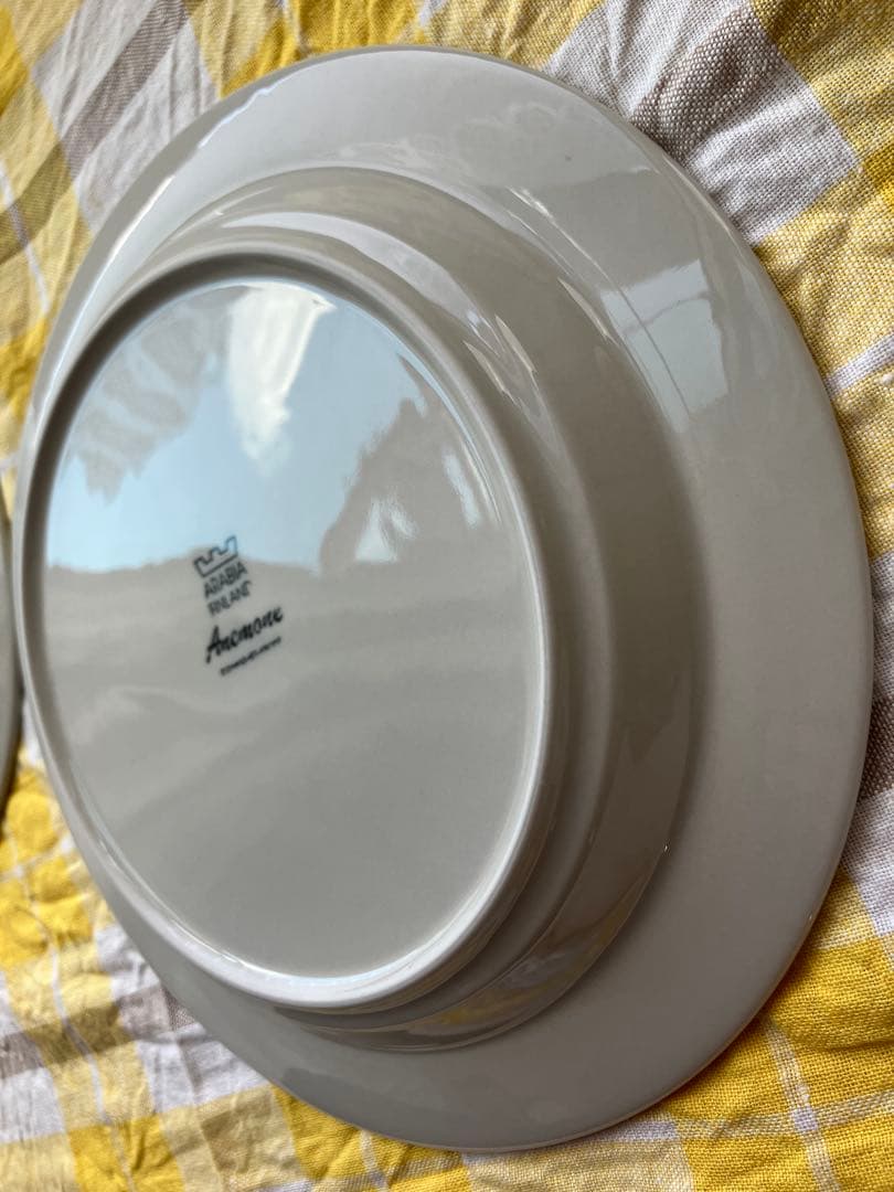 アラビア　アネモネ　25cm プレート　2枚