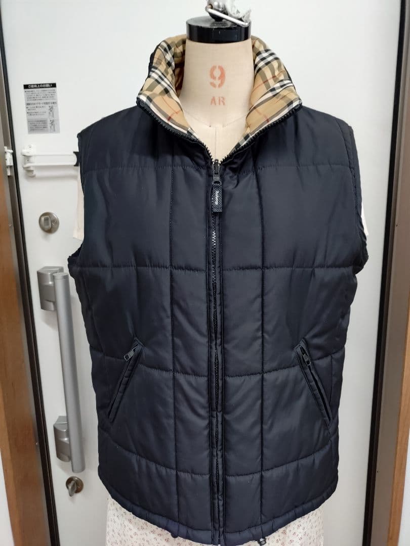 Burberry's ブラック キルティングベスト
