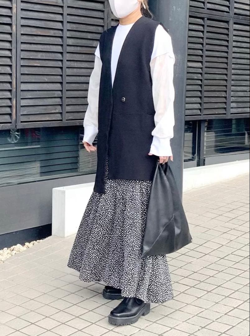 UN3D. アンスリード プリントアンサンブル シャツワンピース セットアップ