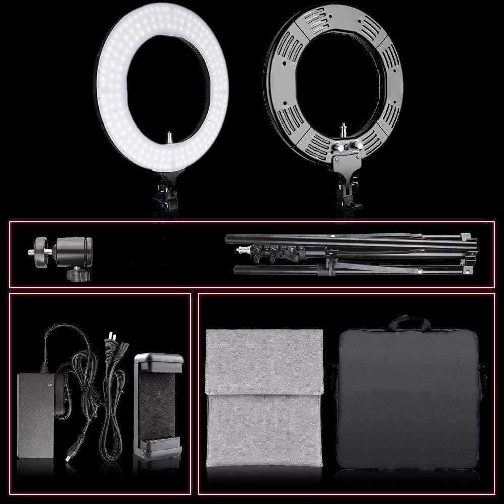 2M調整可能 LEDリングライト 二色