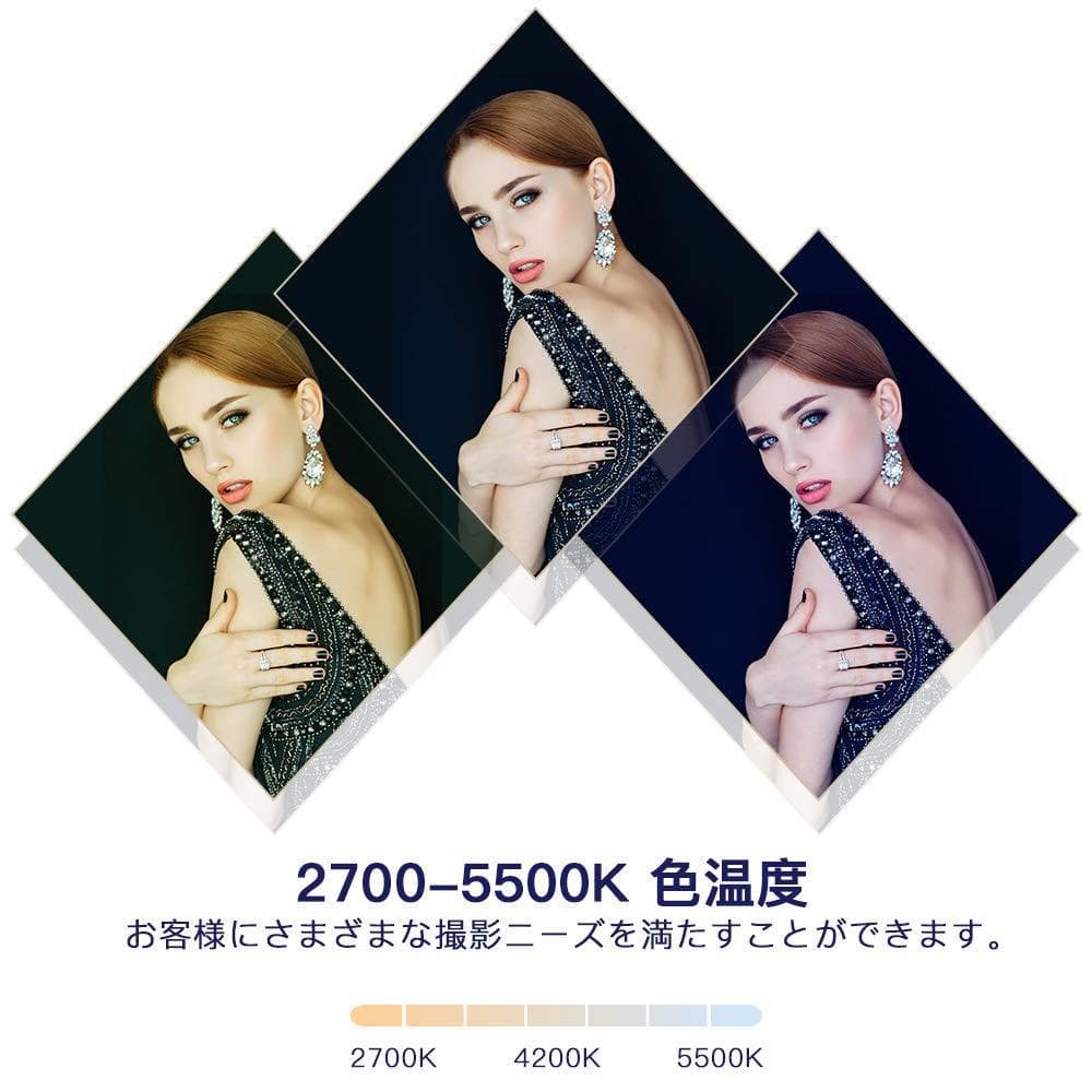 2M調整可能 LEDリングライト 二色