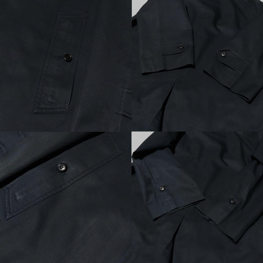 BURBERRY★ステンカラーコート★ノバチェック ライナー★ネイビー★80s