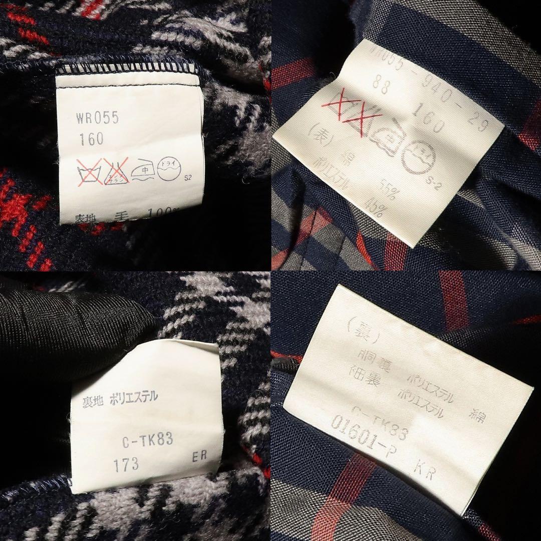 BURBERRY★ステンカラーコート★ノバチェック ライナー★ネイビー★80s