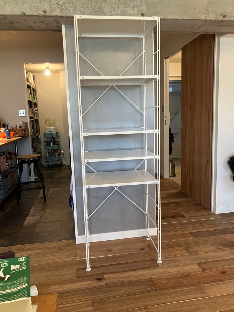 【むつつむ】無印良品　スチールユニットシェルフ・ホワイト大　棚板セット