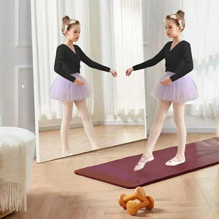 割れない鏡 ウォールミラー 壁掛け 姿見 幅80×高さ160cmシルバー1627