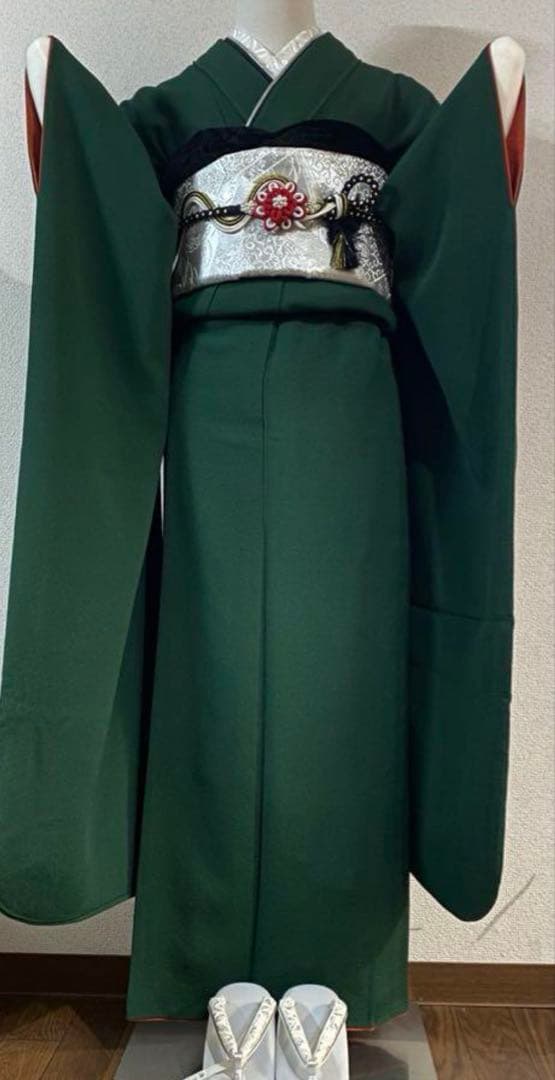 振袖　成人式　人気の深緑