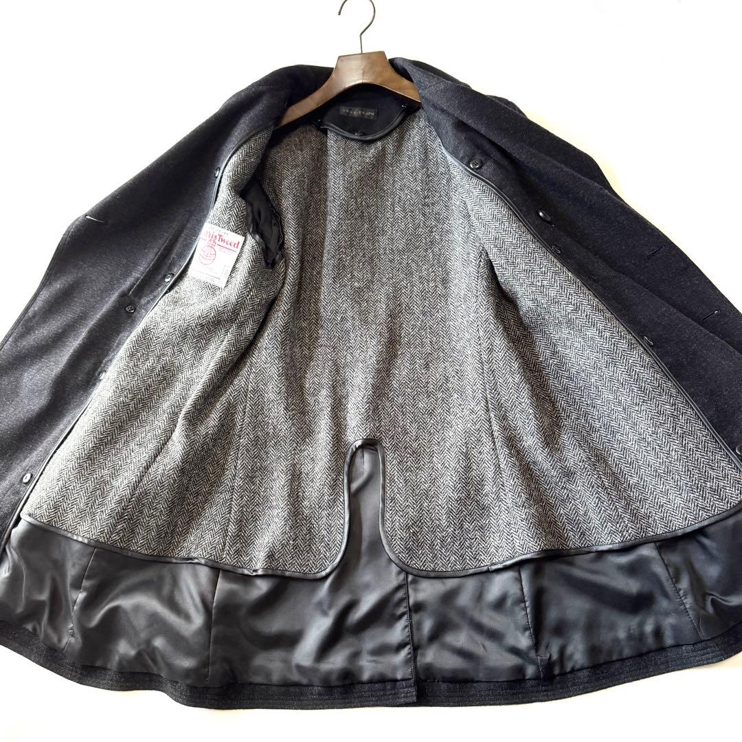 ハリスツイード ヒルトンタイム トレンチコート ライナー着脱可能 チェック柄