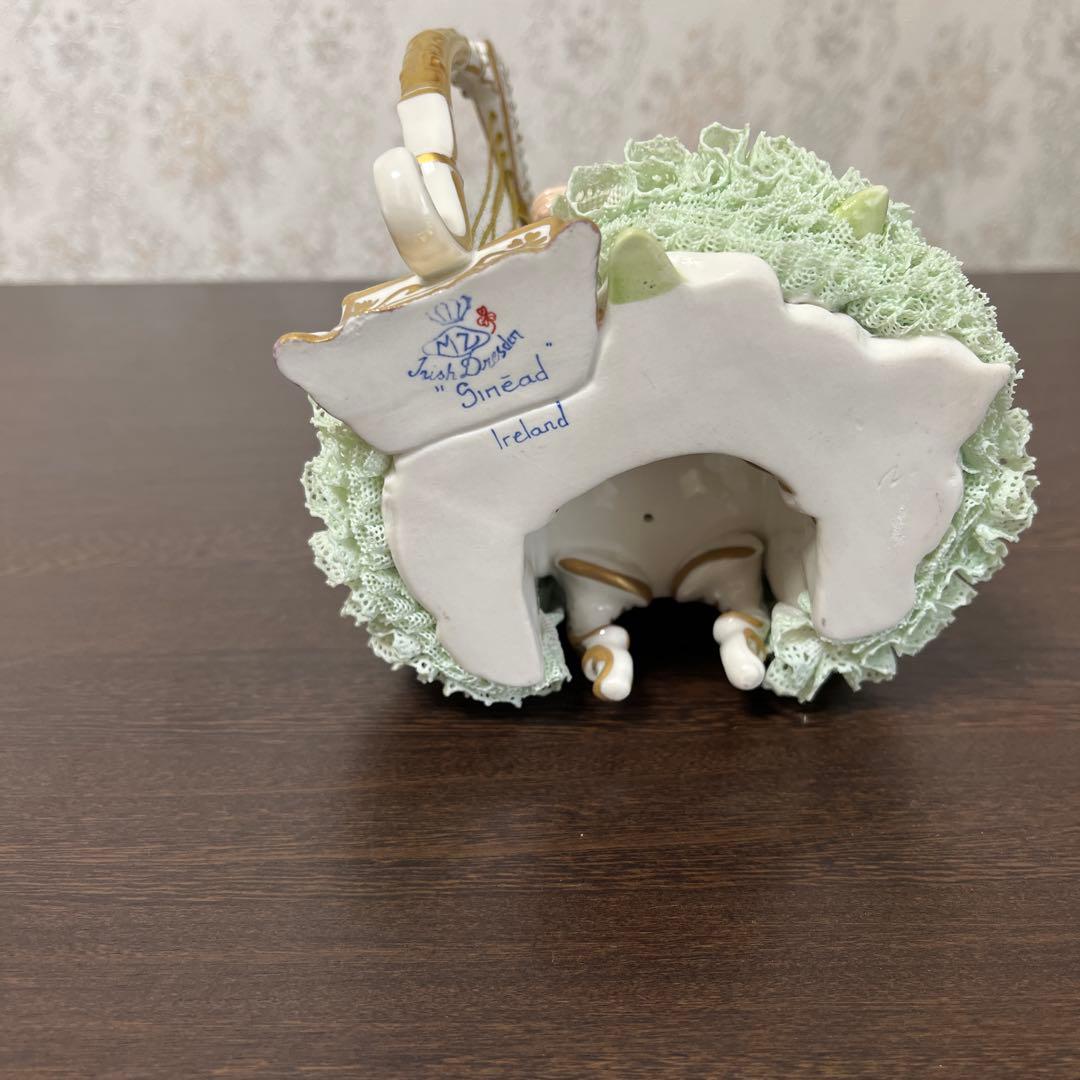 アイリッシュドレスデン レース人形 ハープ　Sinead（シネイド）　大きめ