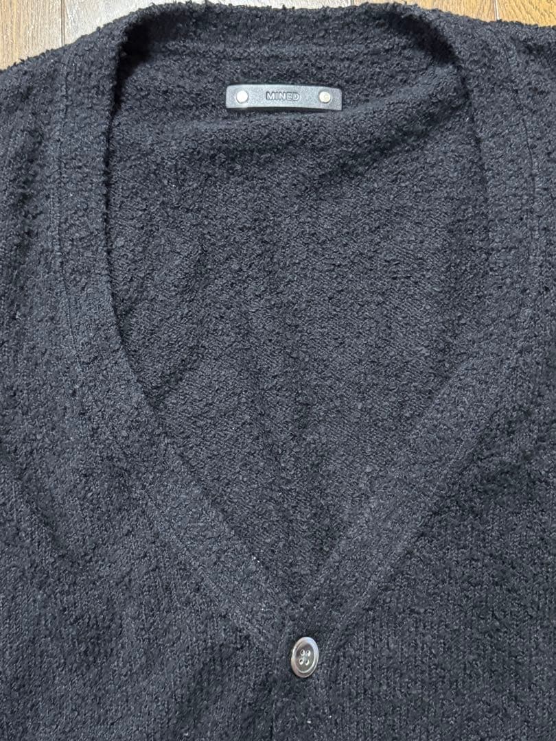 MINEDENIM マインデニム カーディガン ブラック3サイズ