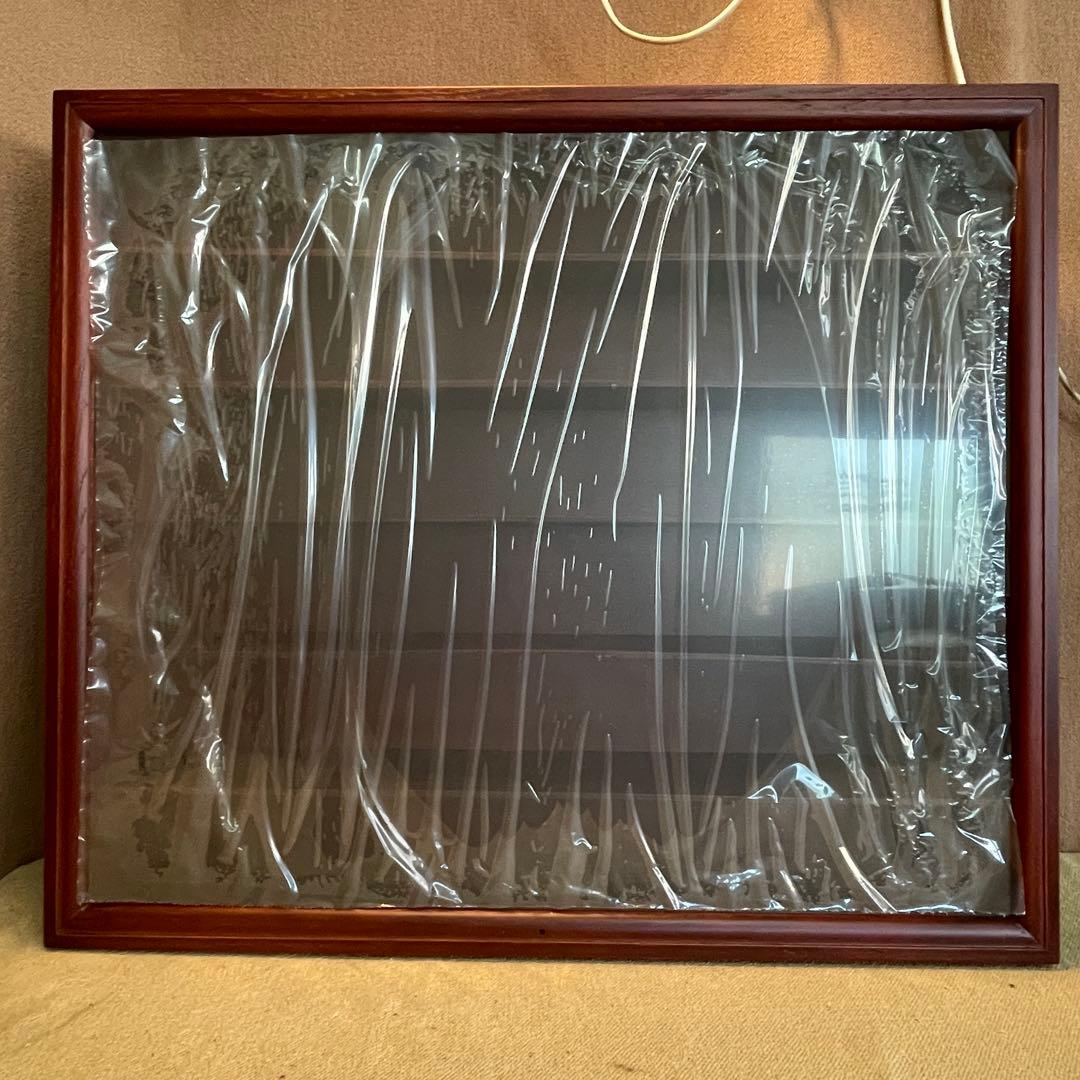 ⭐︎未使用ですが訳あり⭐︎木製ディスプレイケース6段　ブラウン