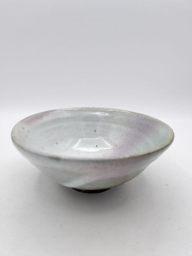 c874 数茶碗 平　萩焼 三彩 12客 清雅窯 木箱 茶道具 古物