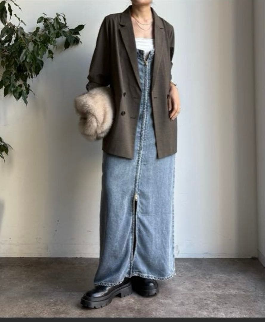 ♡ DouDou リヨセルデニムジャンスカ　美品♡