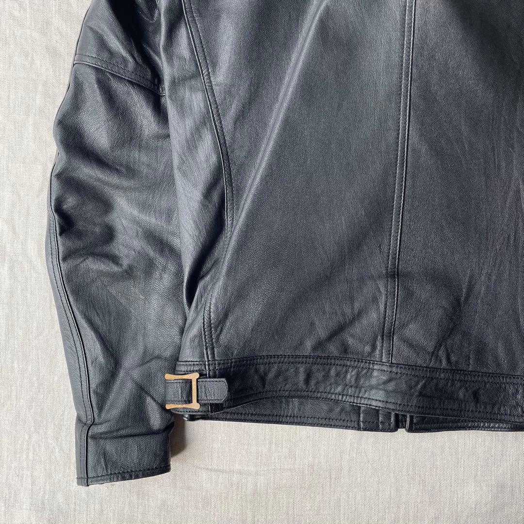 RALEIGH マックショウ 革ジャン レザージャケット ブラック ゴールド