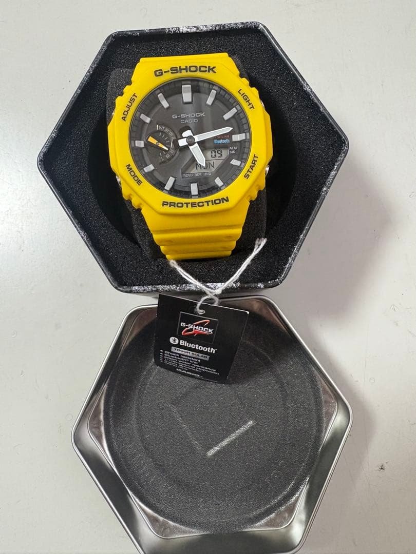 【美品】CASIO G-SHOCK GA-B2100C-9AJF イエロー