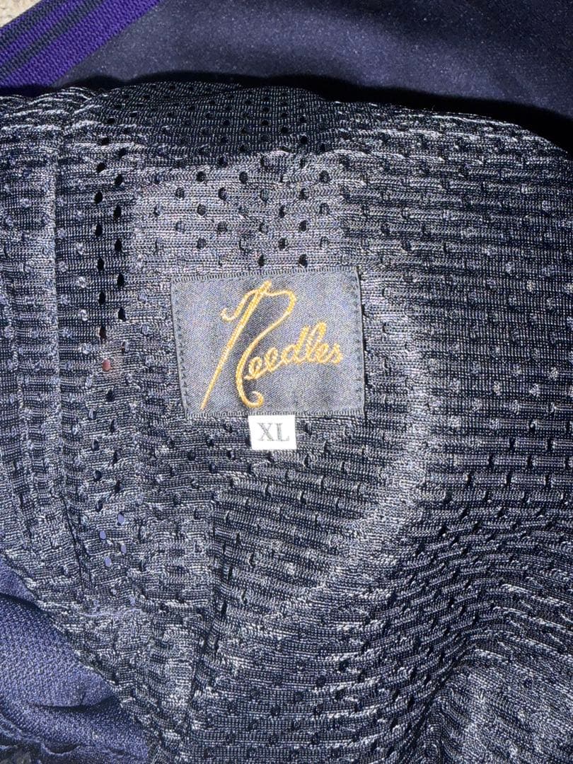 Needlesネイビー トラックパンツ NS247