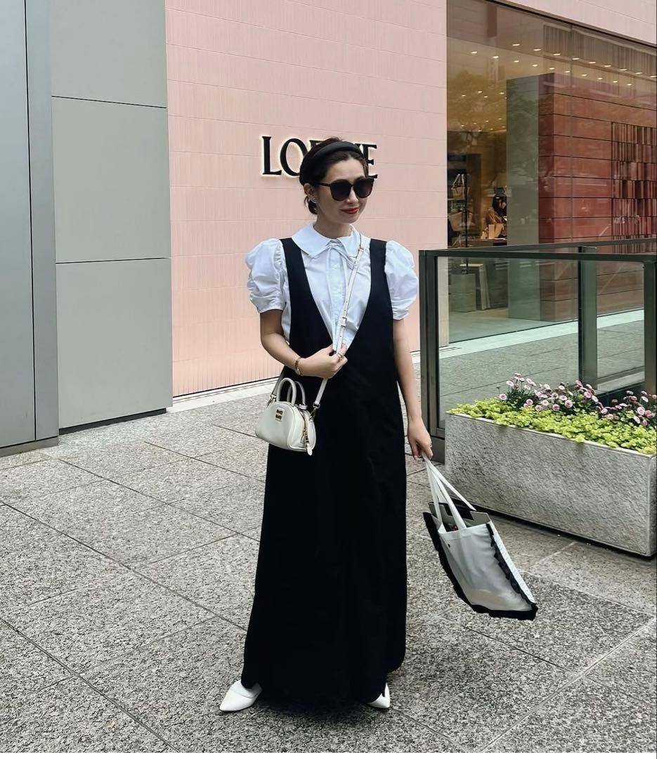 アンミヌ　アームギャザーリボンブラウス(White)