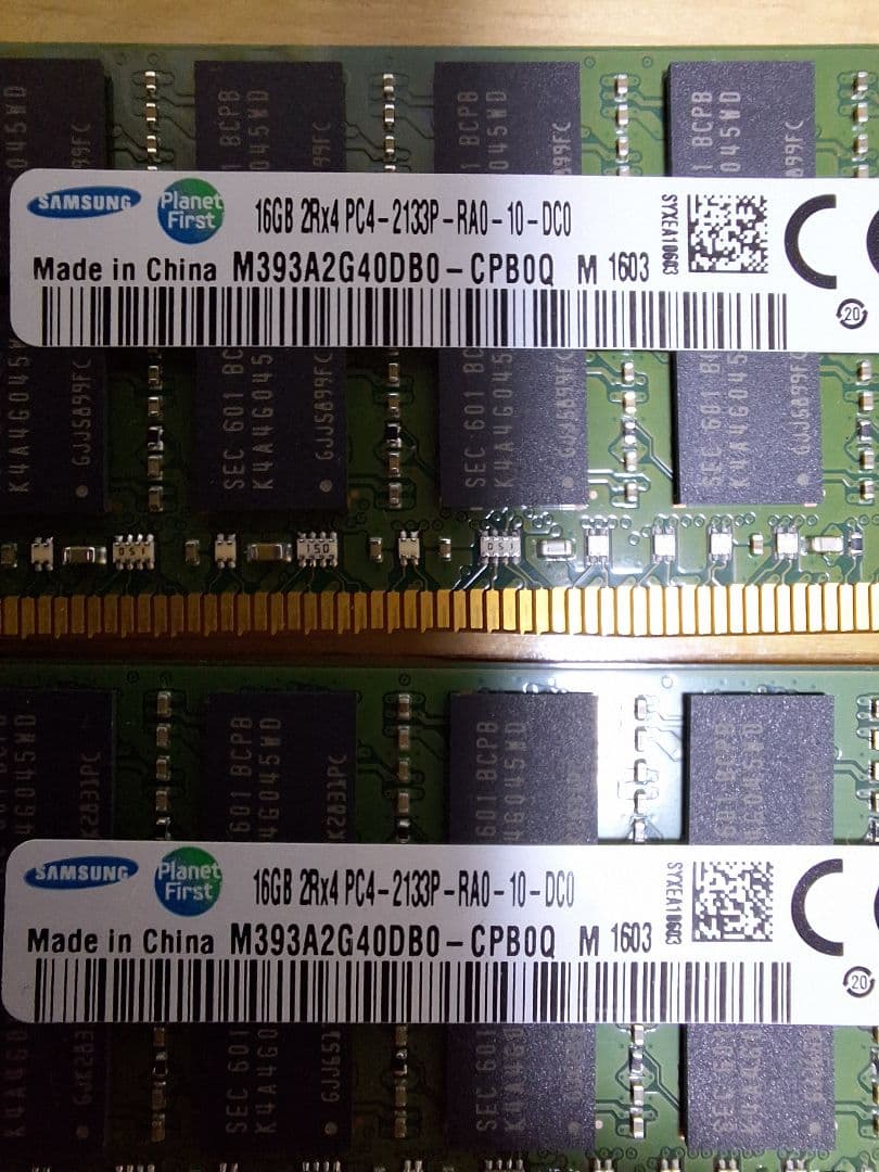 Samsung DDR4 32GB (16GB x 2枚) PC4-2133P