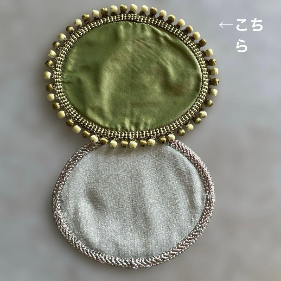 Sサイズ　ドイリー　Bona & Belle ビーズ付きマット