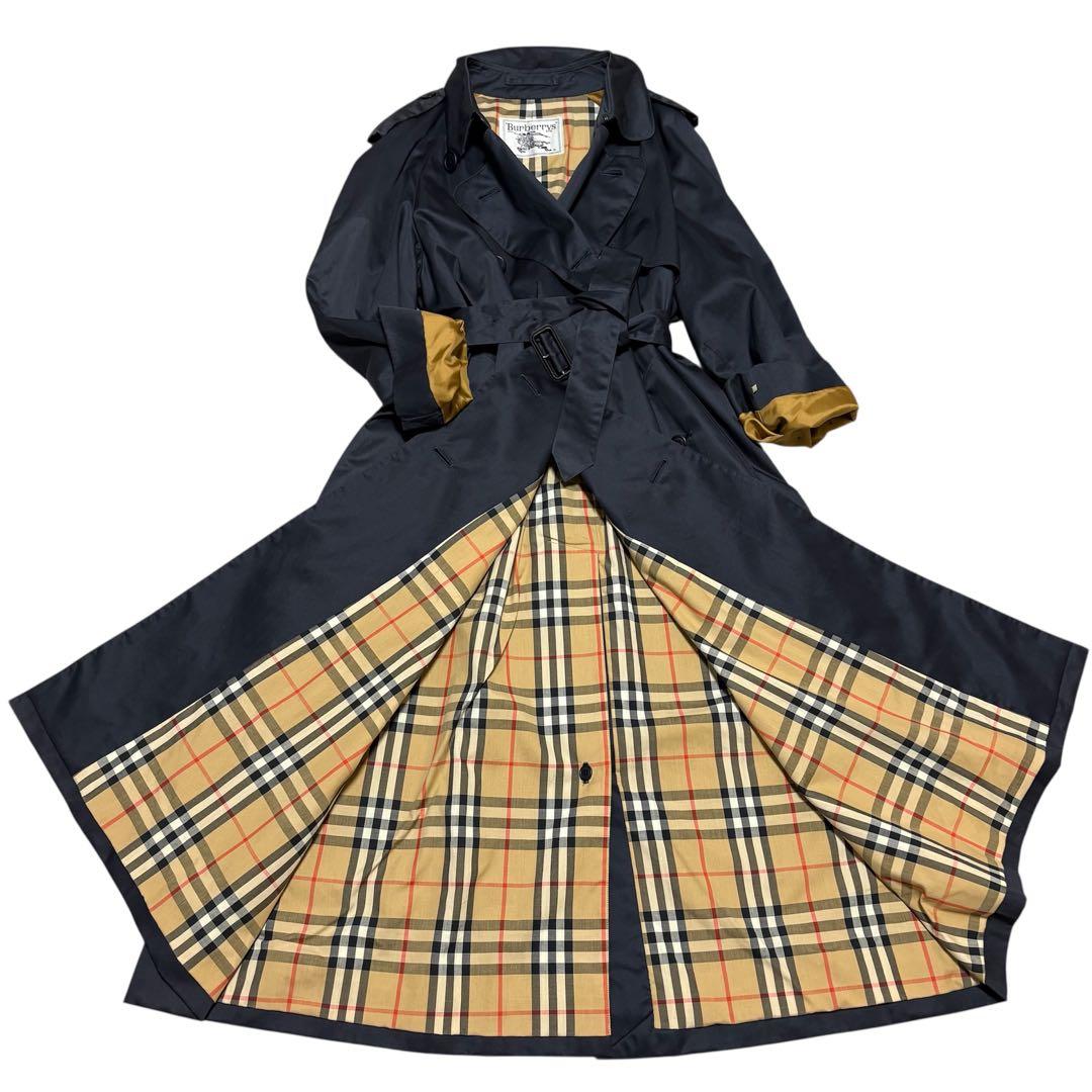極美品 BURBERRYS バーバリー トレンチコート ノバチェック ベルト付