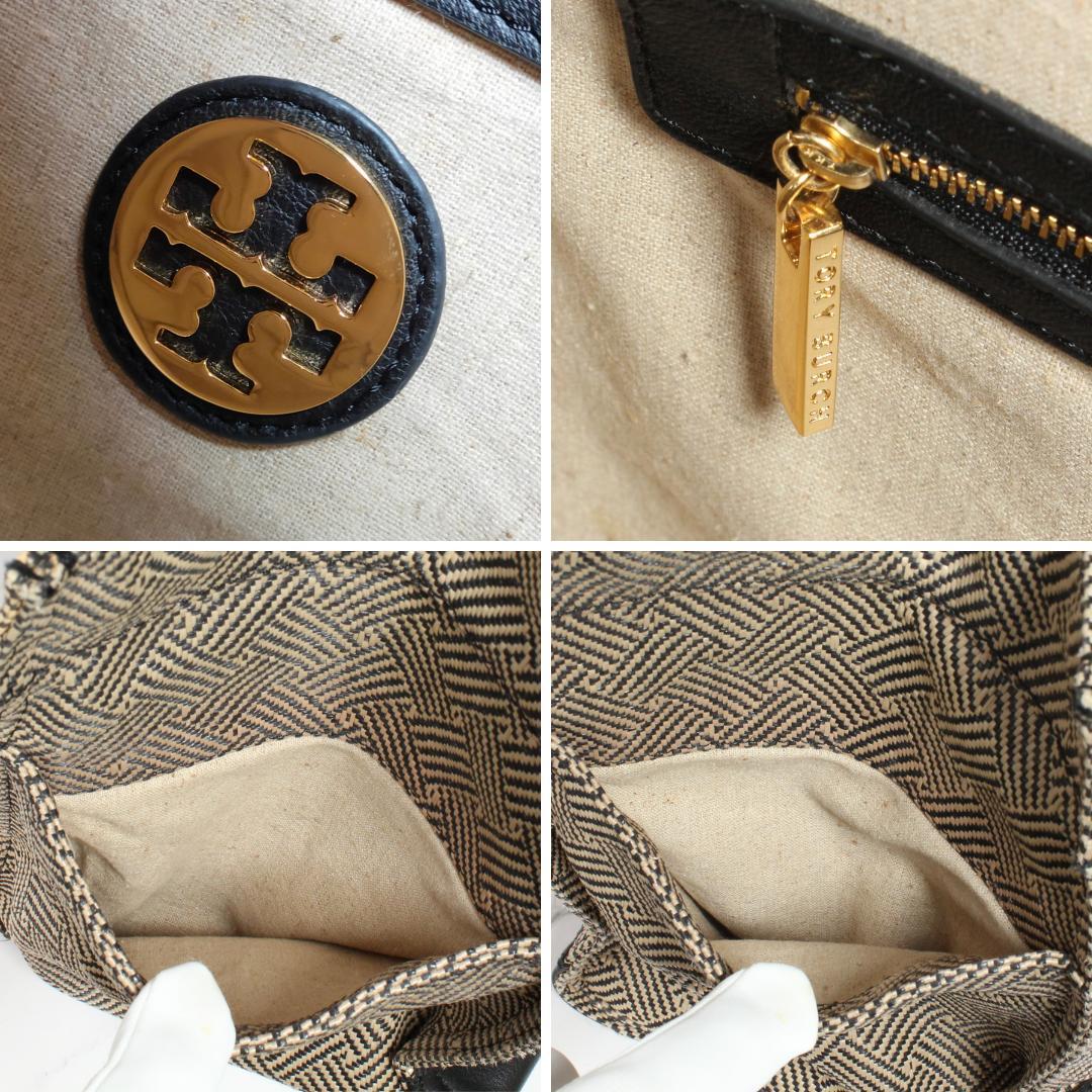 ✨極美品✨ トリーバーチ トートバッグ ハンドバッグ キャンバス レザー A4