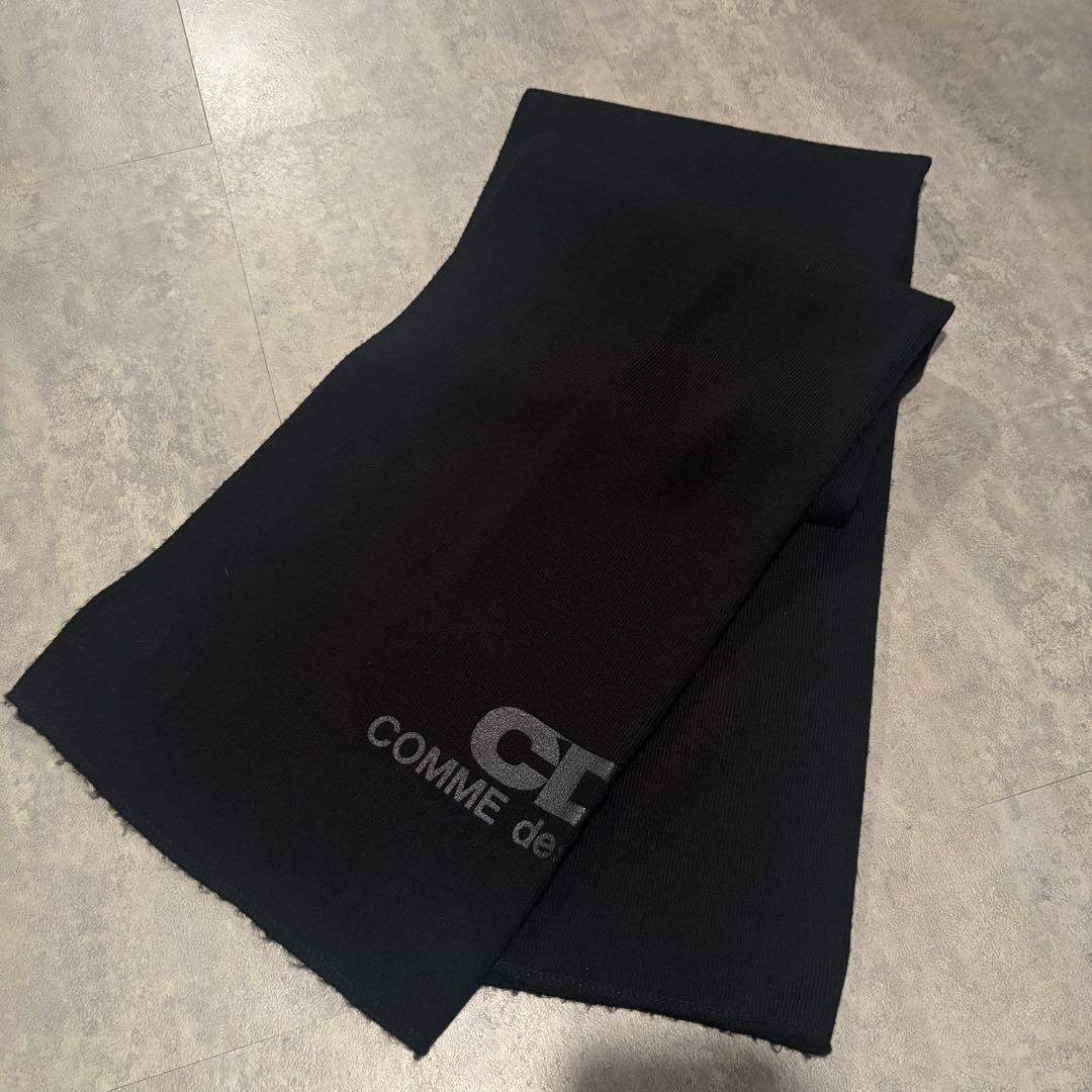 COMME des GARÇONS ブラックマフラー 大判 Archive