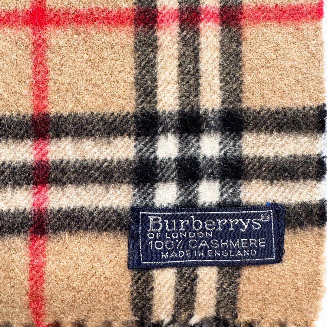 【美品】 Burberrys バーバリー マフラー ラムウール ビンテージ
