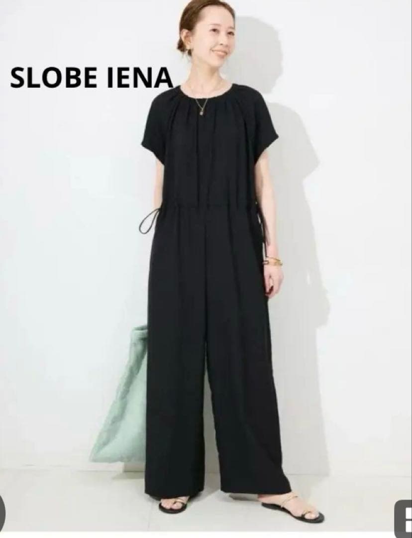 つみきさん専用　SLOBE IENAドロストギャザーオールインワン（黒）