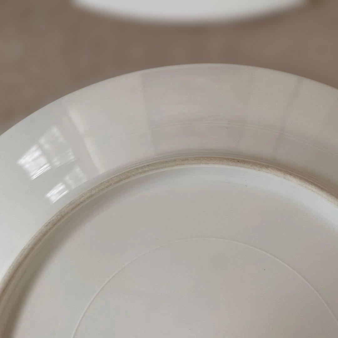 大倉陶園　20cmロイヤルブルー　金彩デザート皿　6枚組