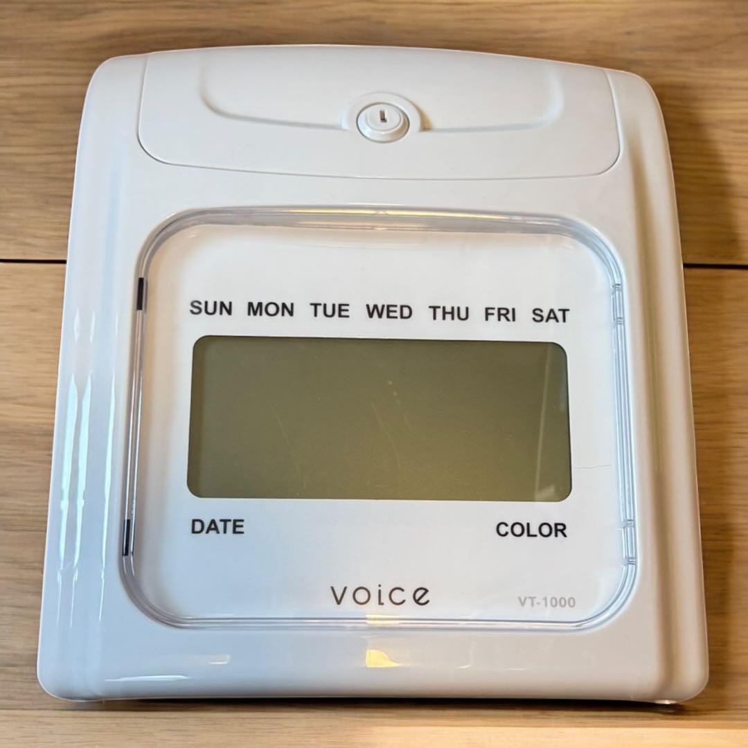 【ほぼ未使用品】　VOICE VT-1000 タイムカードリーダー　タイムカード