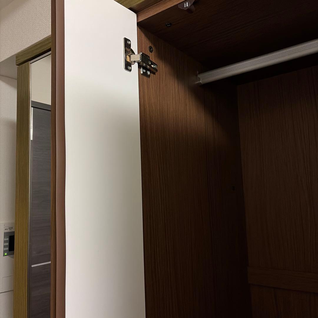 ニトリ NITORI クローゼット ワードローブ ミラー付き