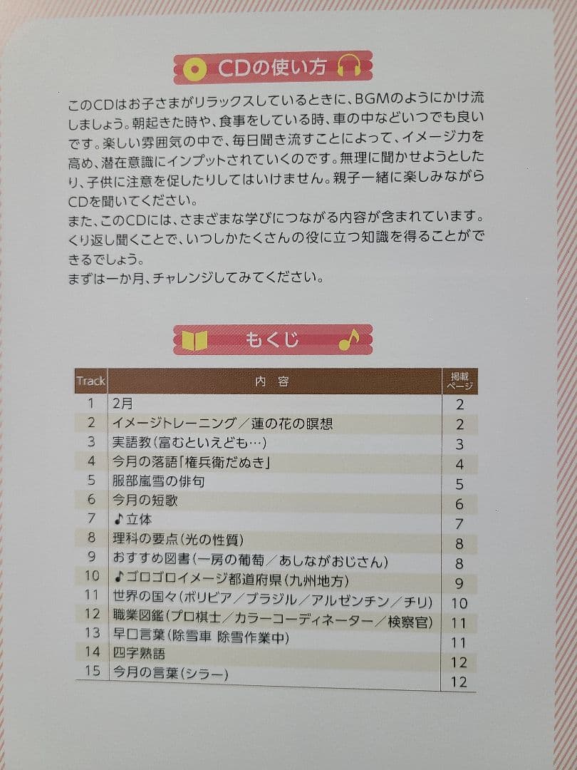 Harry　七田式　能力開発CD　STEP1、2、3