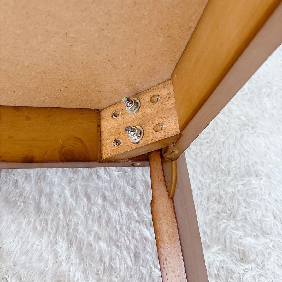 ヴィンテージ】天然木 木製 スクエア ダイニング テーブル