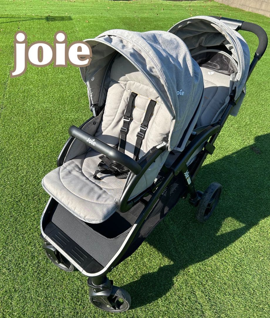 Joie 二人乗りベビーカー　グレー　折りたたみベビーカー