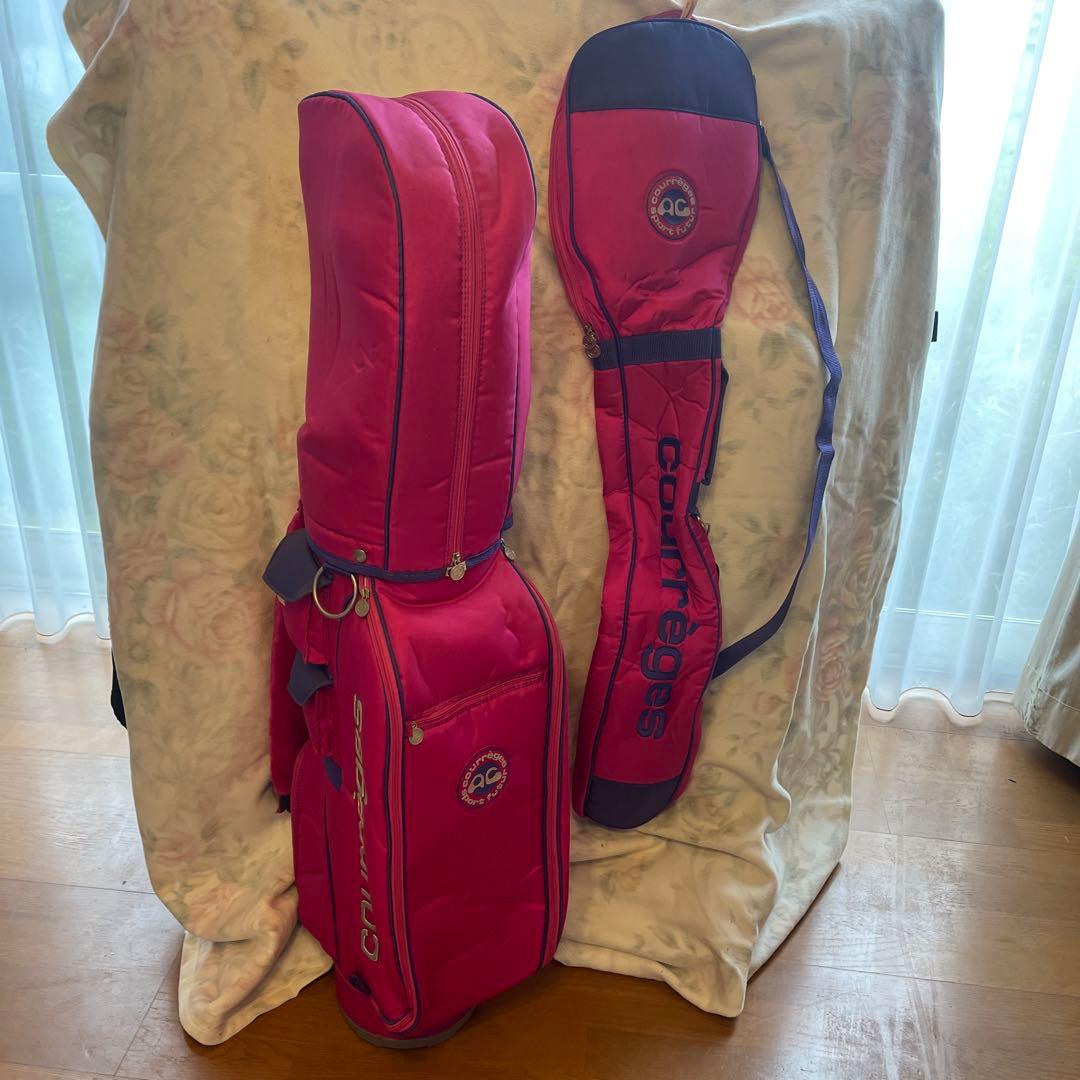 クレージュ ゴルフクラブ キャディバッグ セット ピンク