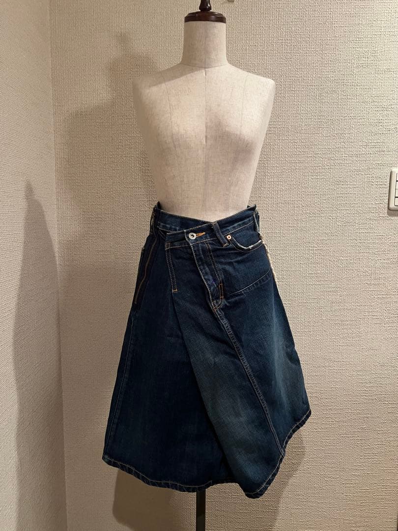 junya watanabe ジュンヤワタナベ　変形デニムスカート