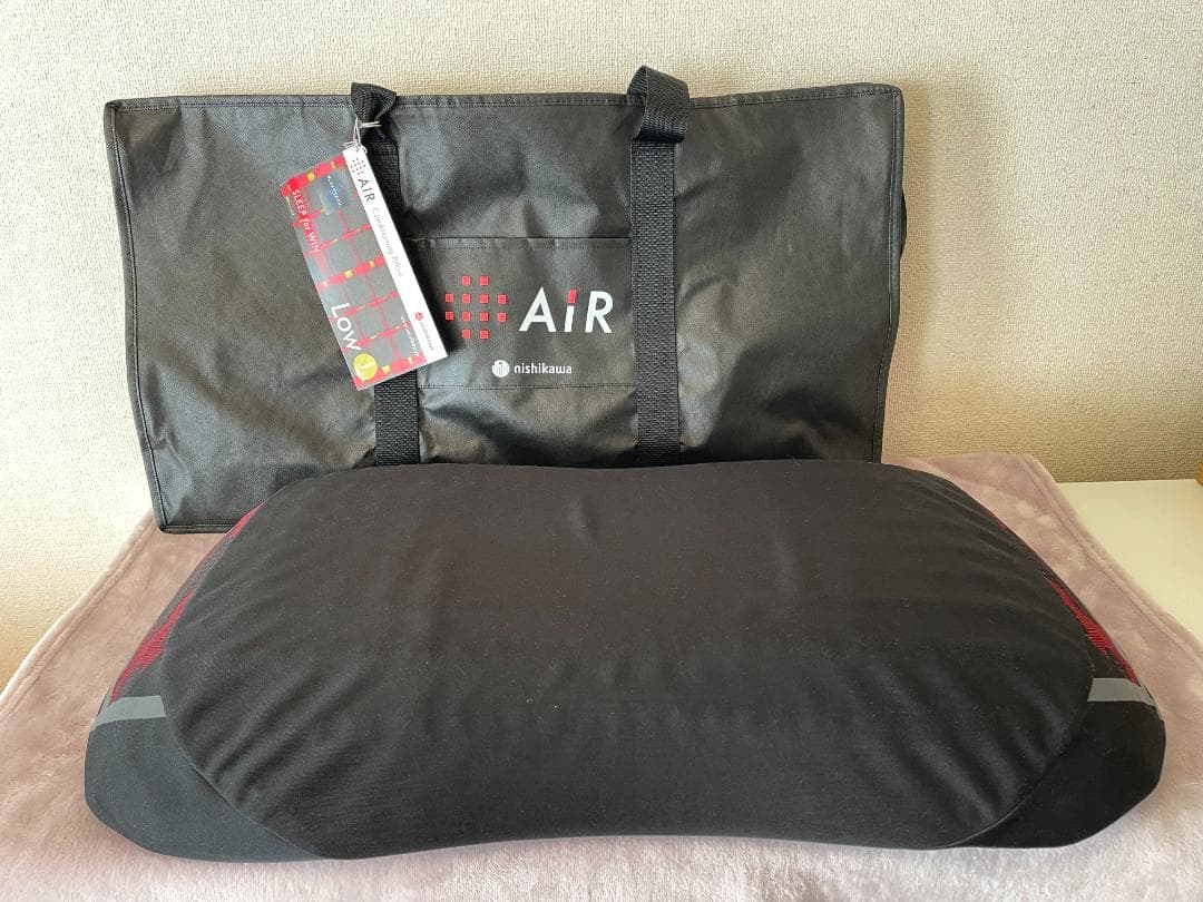 西川☆最高級枕 エアー4DX LOW ピロー ☆専用袋付き