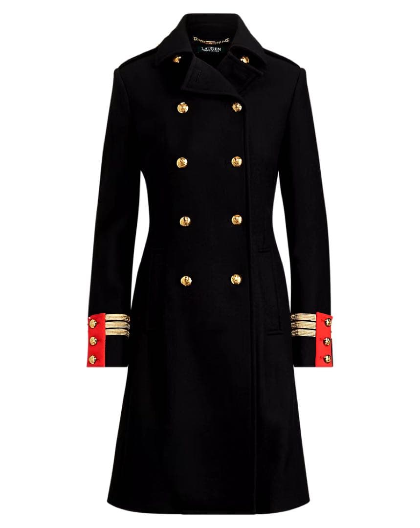 Ralph Lauren ✨金ボタン オフィサー ナポレオンコート　12　L