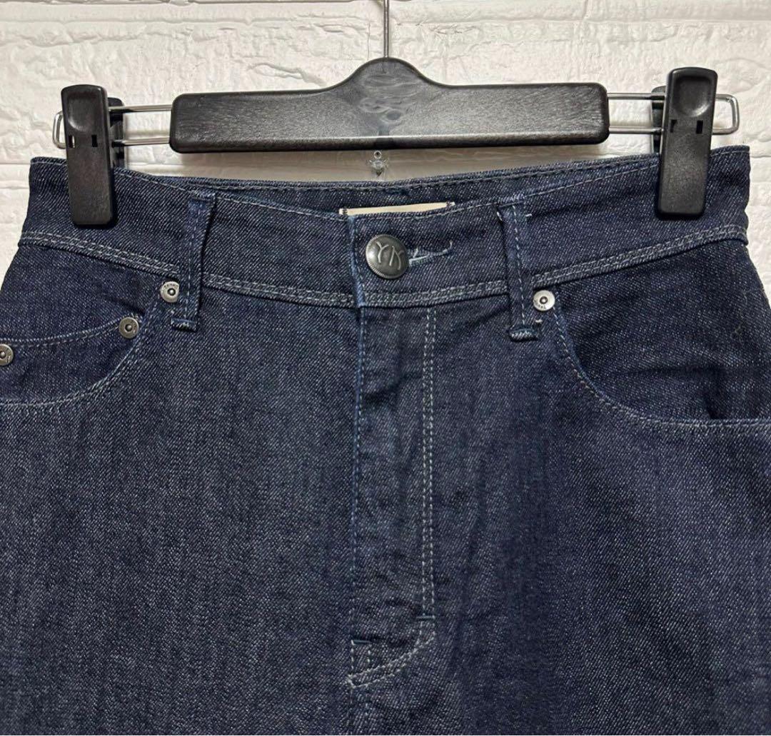 【ヤヌーク】リリス　美品　ワイドデニムパンツ　ワイドストレート　23