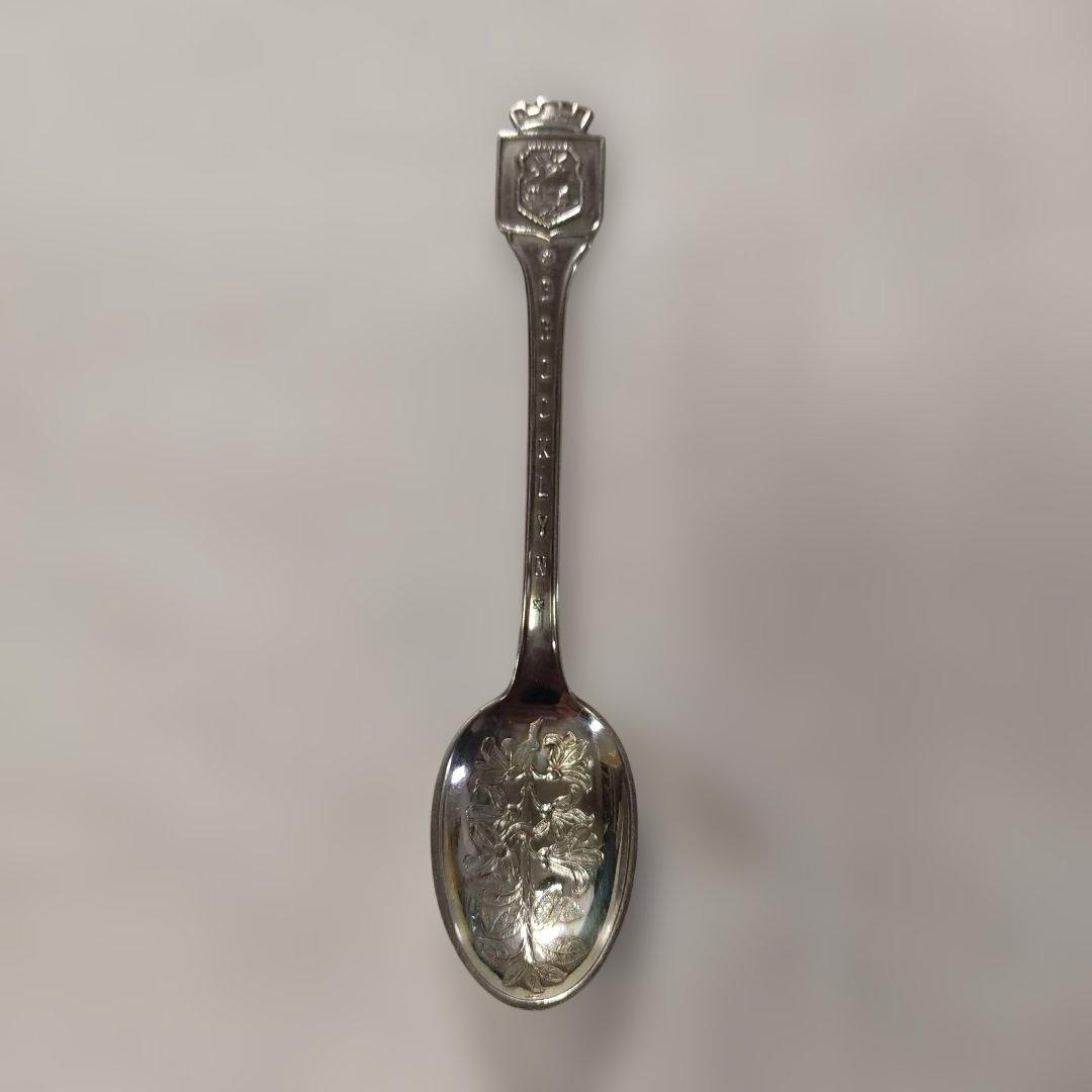 STERLING。銀製。シルバー製。スプーン。ノルウェー製。約9.4g。中古品。