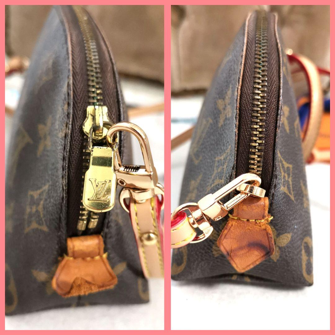 【レア品】ルイヴィトン モノグラム柄ポーチ コスメティック新品ショルダー鑑定済!