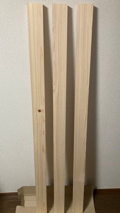 【1点限り】桧(ヒノキ) 国産材 無垢材フリーカット 2×4材×3本 木材