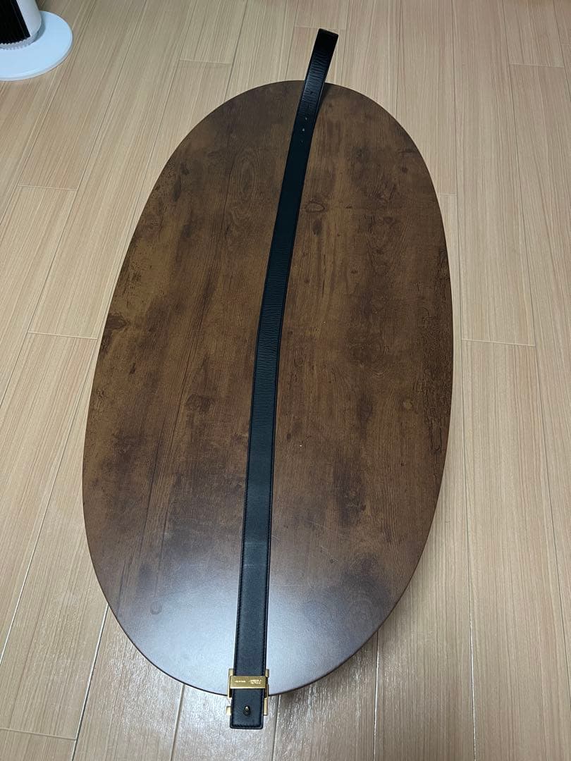 ‼️FFスクエアベルト‼️ ブラックレザー リバーシブルベルト