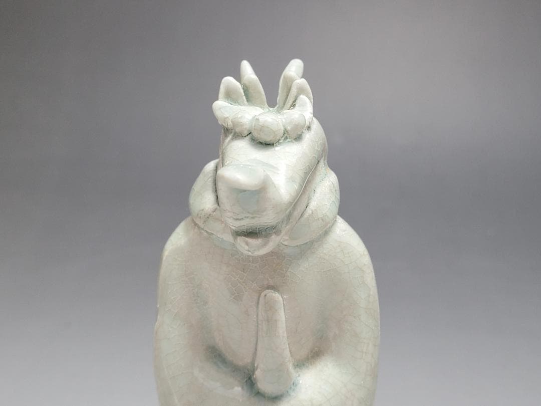 白磁 十二支 干支 動物像 12匹 揃い 宋元時代 高さ約14~16.9cm