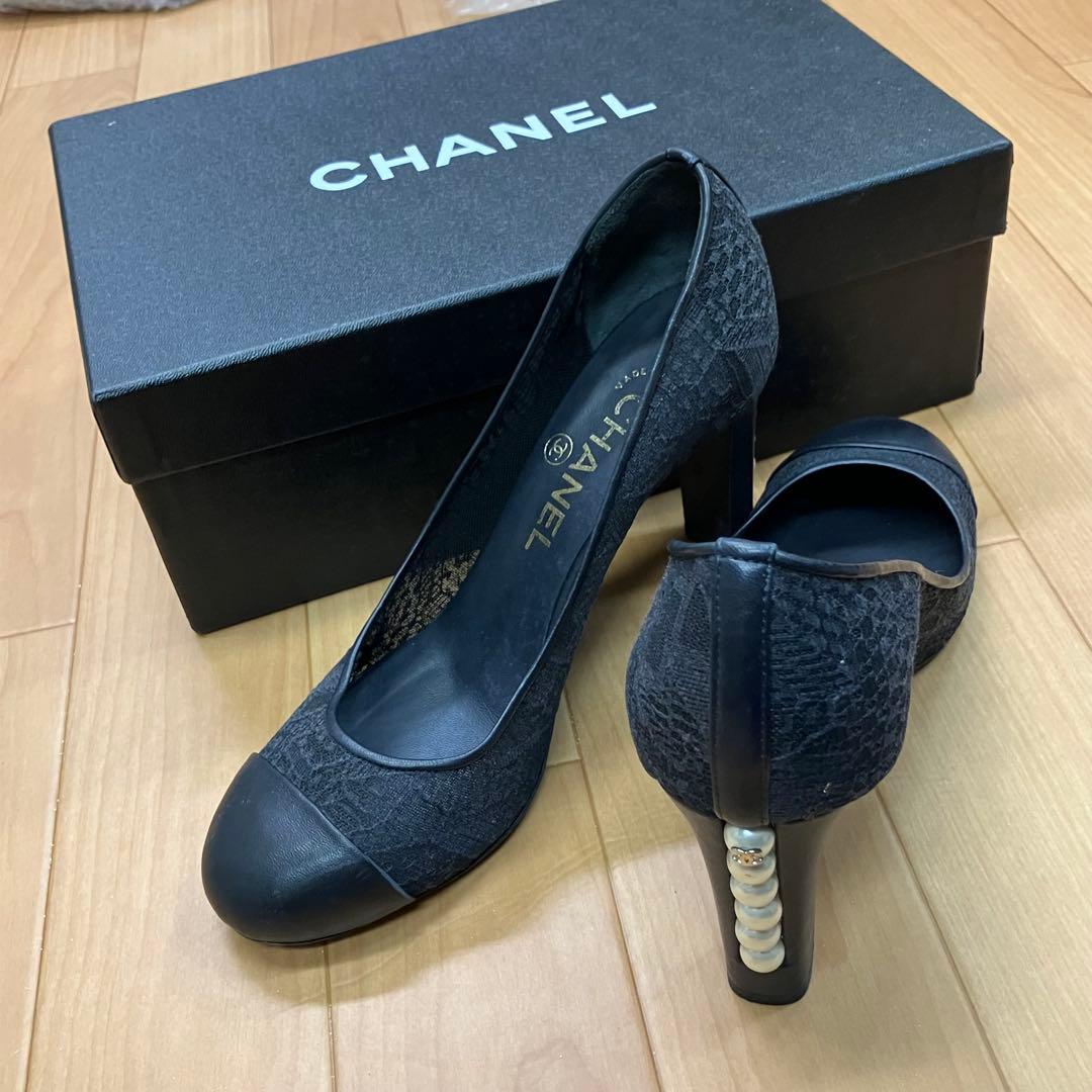 m*n様 CHANEL シャネル　パンプス　シースルー　オープントゥ　パール 3