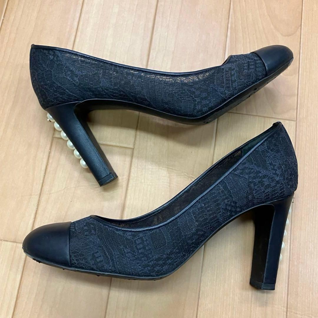 m*n様 CHANEL シャネル　パンプス　シースルー　オープントゥ　パール 3