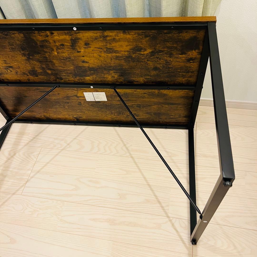 【美品】ニトリ ダイニングテーブル 幅120cm ステイン MBR アジアン系