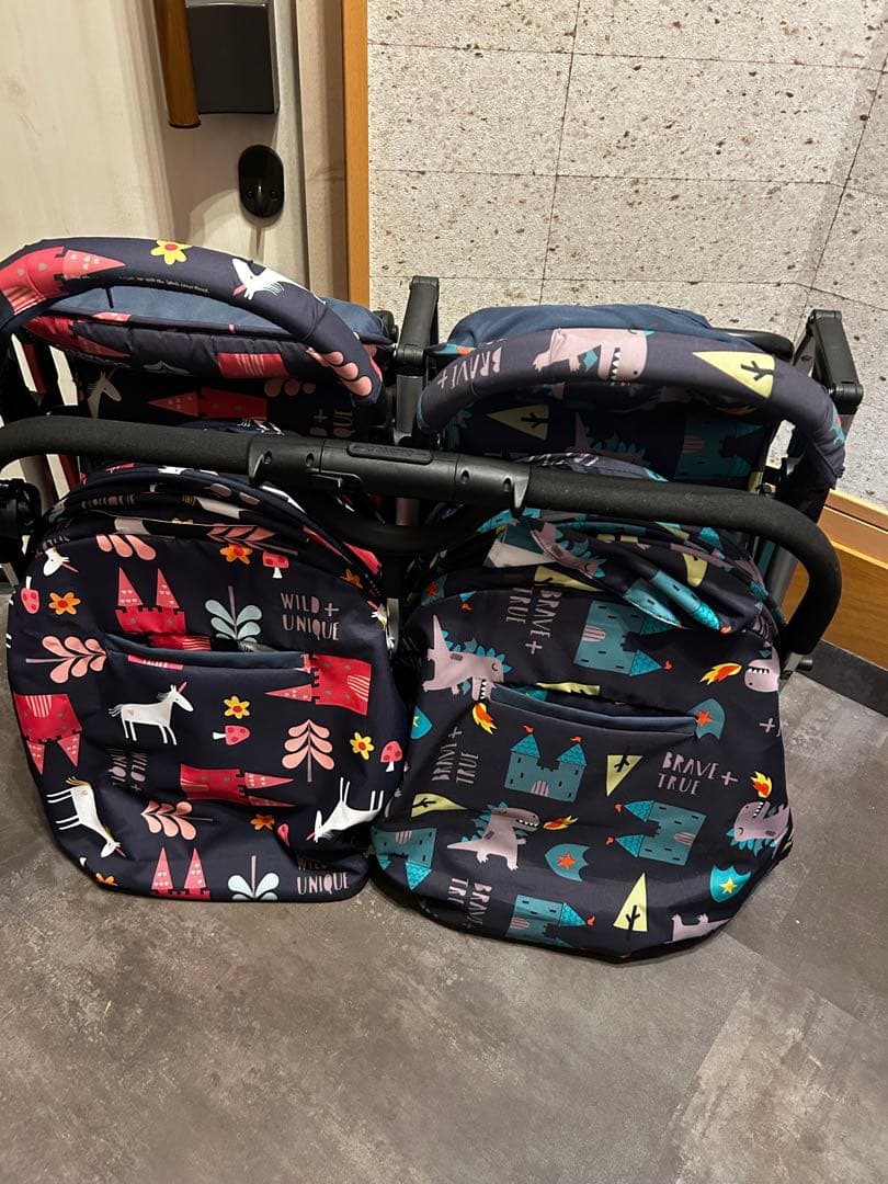 直接引き取り可　コサット　Woosh Double ベビーカー　双子用ベビーカー