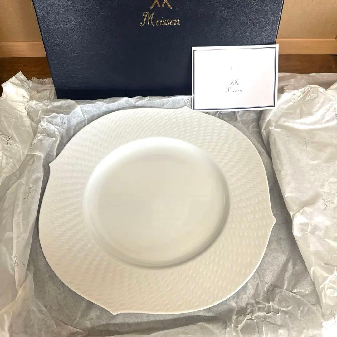 美品　マイセン　波の戯れ　大皿