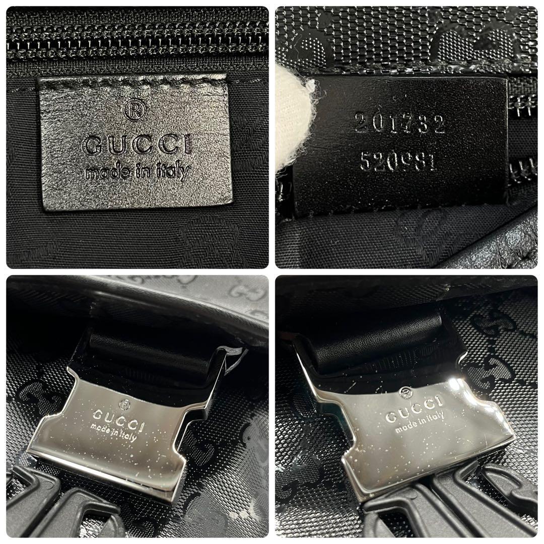 美品■GUCCI インプリメ メッセンジャーバッグ GG メタリック ショルダー